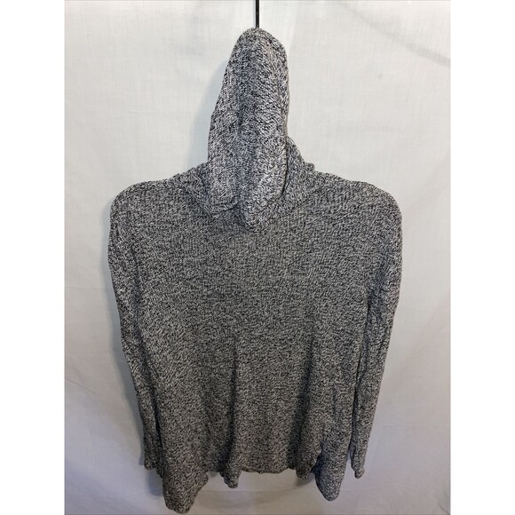 Chico’s Beach Hoodie Women’s Size 1 U.S. Medium Gray 100% Linen Pockets LS - Picture 8 of 12